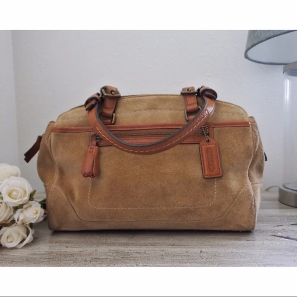 Coach | Soho Camel Suede Satchel Handbag
